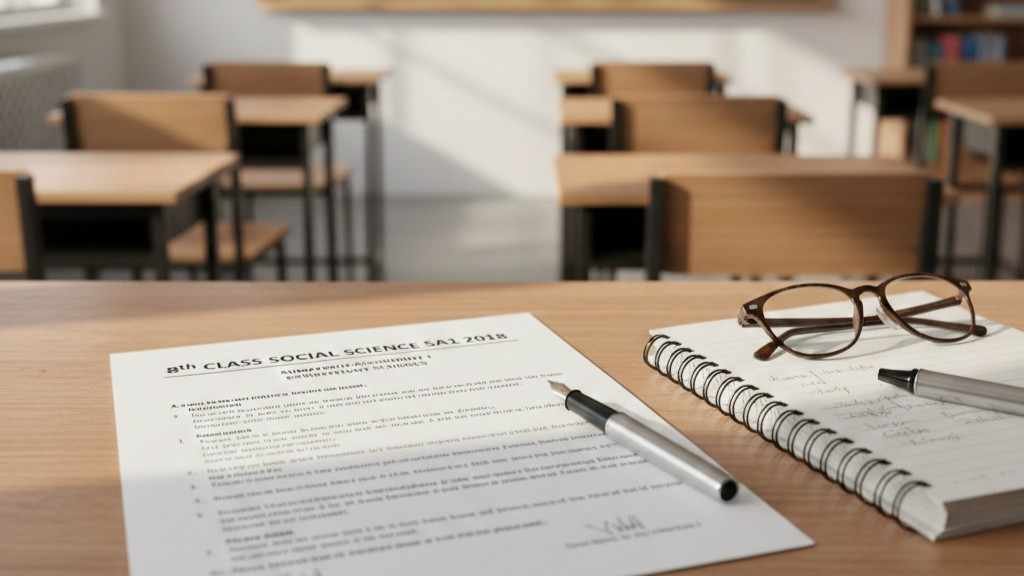 8th class social question paper 2018 sa1 government