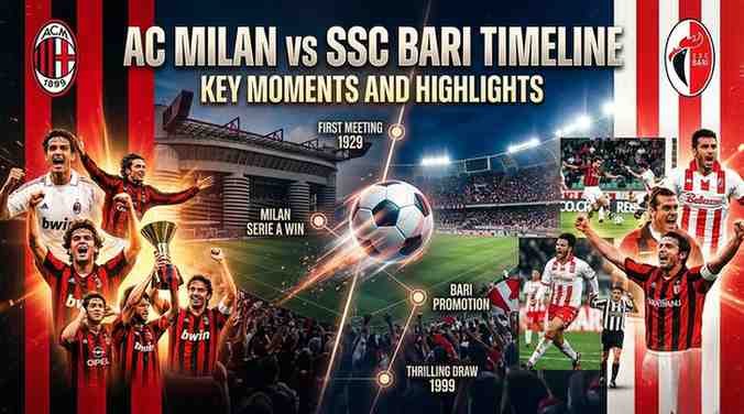 AC Milan vs SSC Bari Timeline