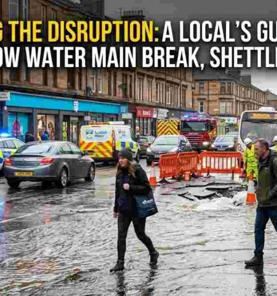glasgow water main break shettleston road
