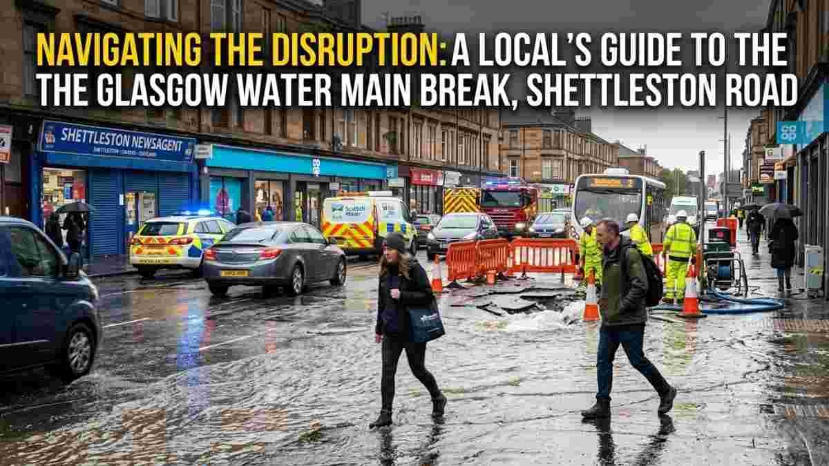 glasgow water main break shettleston road