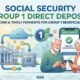 social security group 1 direct deposit